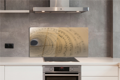 Painel de vidro Partitura