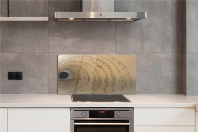 Painel de vidro Partitura