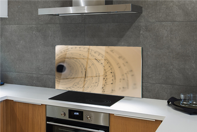 Painel de vidro Partitura