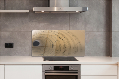 Painel de vidro Partitura