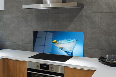 Painel de vidro Um copo de azeitonas