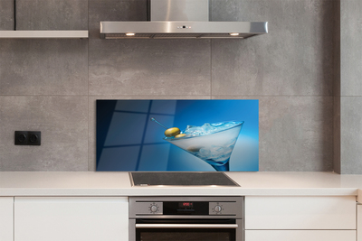 Painel de vidro Um copo de azeitonas