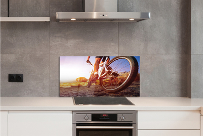 Painel de vidro Estrada de mountain bike oeste