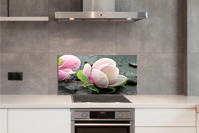 Painel de vidro Pedras de magnólia