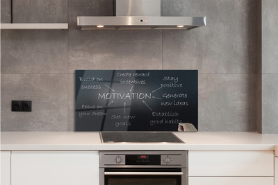 Painel de vidro Quadro de motivação