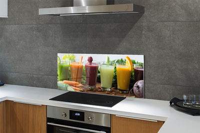 Painel de vidro Coquetéis de frutas e vegetais