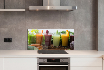 Painel de vidro Coquetéis de frutas e vegetais