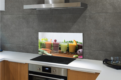 Painel de vidro Coquetéis de frutas e vegetais