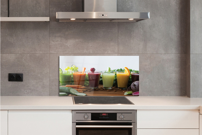 Painel de vidro Coquetéis de frutas e vegetais