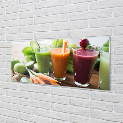 Painel de vidro Smoothies de vegetais