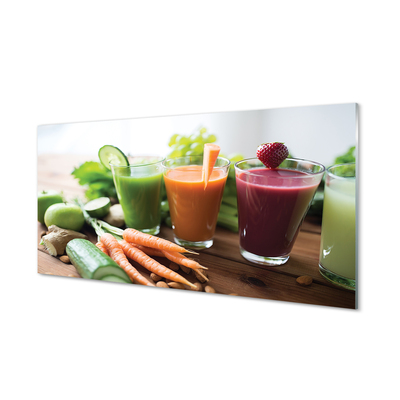 Painel de vidro Smoothies de vegetais