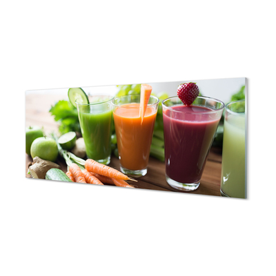 Painel de vidro Smoothies de vegetais
