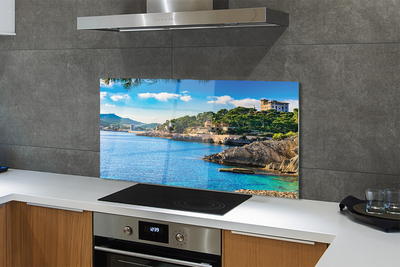 Painel de vidro Espanha Mar Costa Montanhas