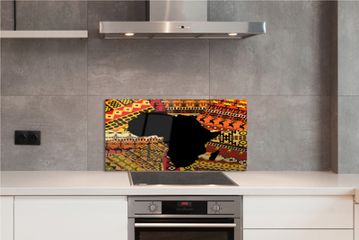 Painel de vidro Padrões de mapas