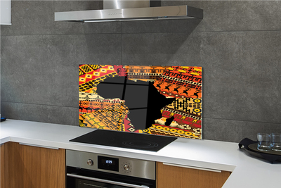 Painel de vidro Padrões de mapas