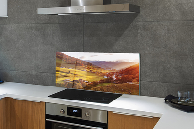 Painel de vidro Edifícios florestais do Vale da Alemanha