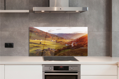 Painel de vidro Edifícios florestais do Vale da Alemanha