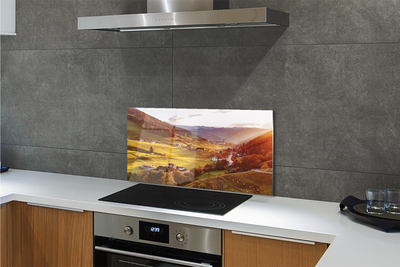 Painel de vidro Edifícios florestais do Vale da Alemanha