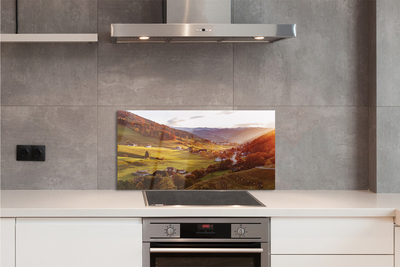 Painel de vidro Edifícios florestais do Vale da Alemanha