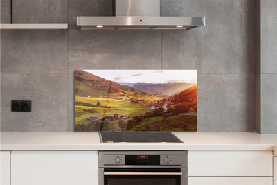 Painel de vidro Edifícios florestais do Vale da Alemanha