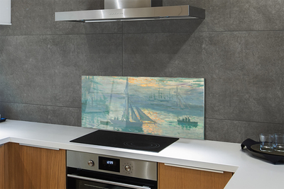 Painel de vidro Veleiro de arte leste