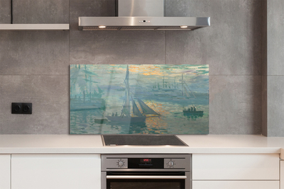 Painel de vidro Veleiro de arte leste