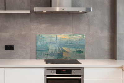 Painel de vidro Veleiro de arte leste