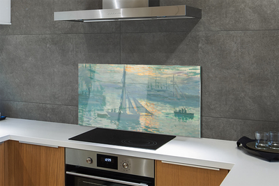 Painel de vidro Veleiro de arte leste