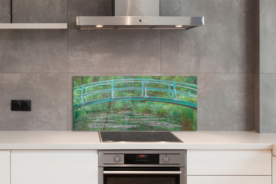 Painel de vidro Ponte pintada com arte