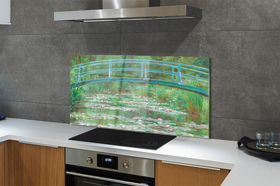 Painel de vidro Ponte pintada com arte