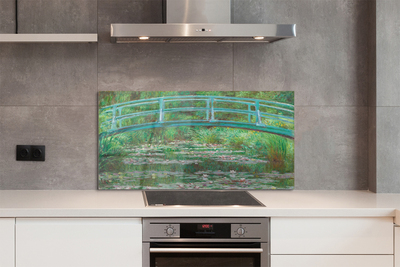 Painel de vidro Ponte pintada com arte