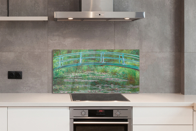 Painel de vidro Ponte pintada com arte