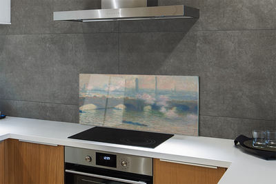 Painel de vidro Arte de paisagem pintada