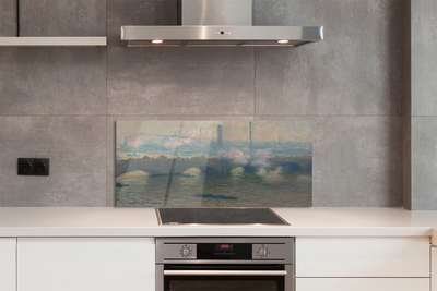 Painel de vidro Arte de paisagem pintada