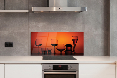 Painel de vidro Copos