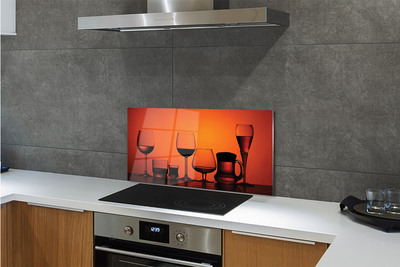 Painel de vidro Copos