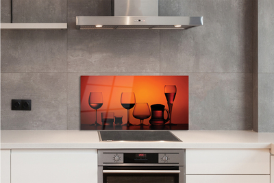 Painel de vidro Copos