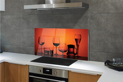 Painel de vidro Copos