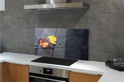 Painel de vidro Chá gelado de limão