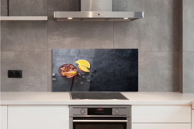 Painel de vidro Chá gelado de limão