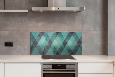 Painel de vidro Padrão de diamante geométrico