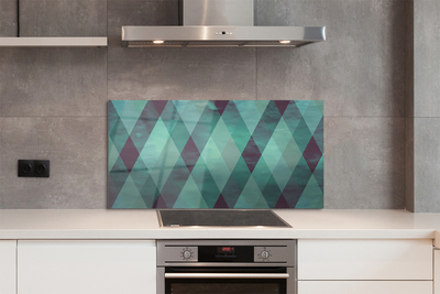 Painel de vidro Padrão de diamante geométrico