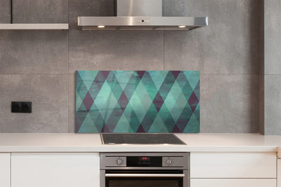 Painel de vidro Padrão de diamante geométrico