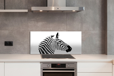 Painel de vidro Ilustração de zebra