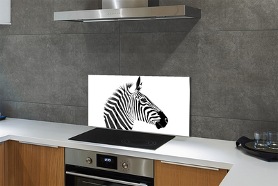 Painel de vidro Ilustração de zebra