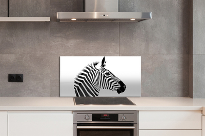 Painel de vidro Ilustração de zebra