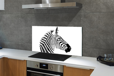 Painel de vidro Ilustração de zebra