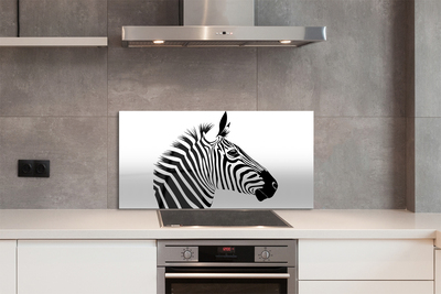Painel de vidro Ilustração de zebra