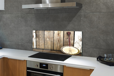 Painel de vidro Ukulele