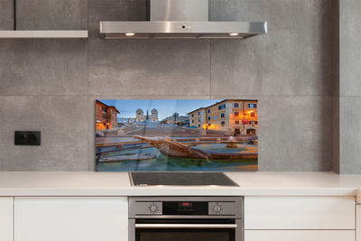 Painel de vidro Edifícios da Fonte do Pôr do Sol em Roma